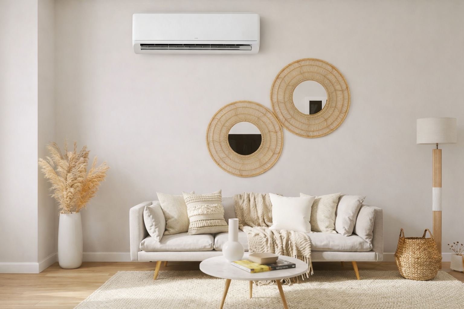 Modern nappali klímával